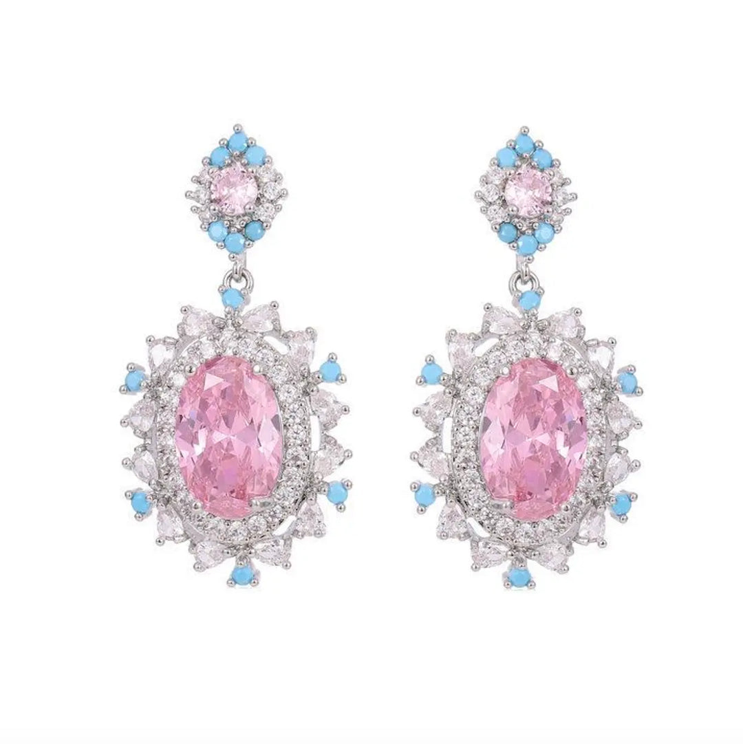 Verdell Rose & Diamond Earrings