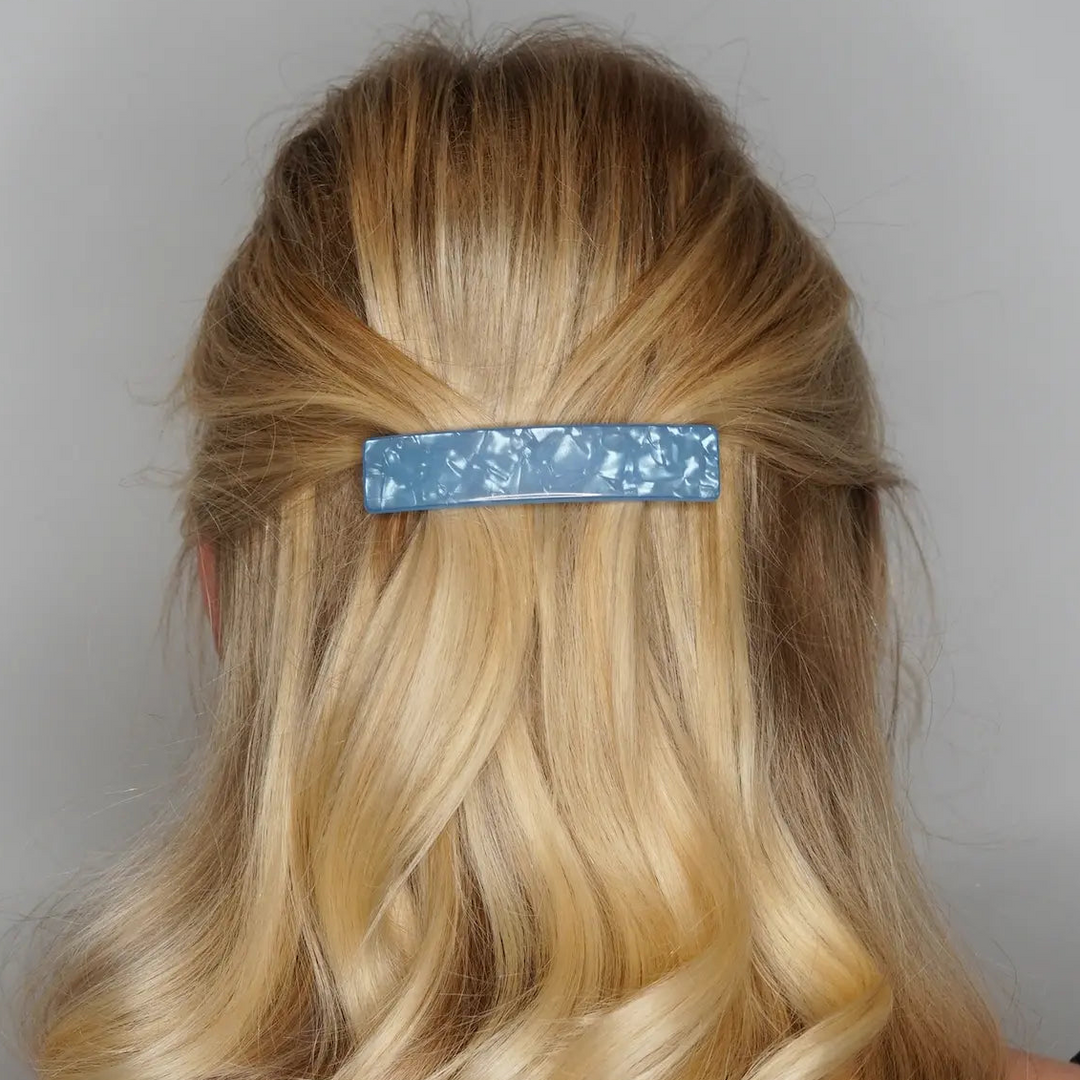 WS Acetate Barette Pearl - Blue - Image 1
