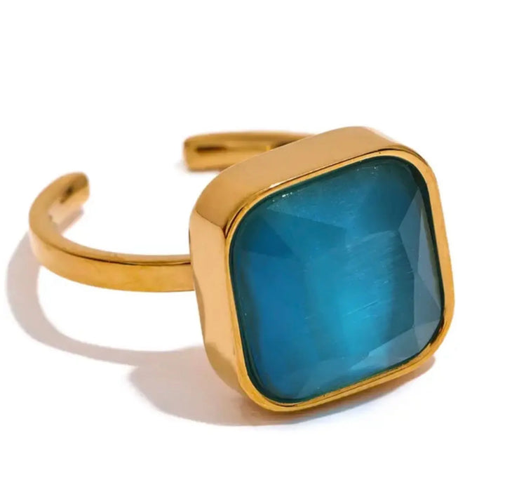Gold Ring Blue