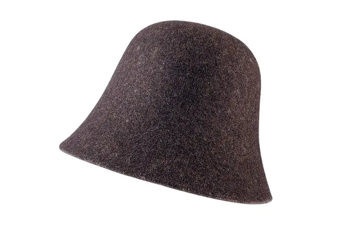 Boston Wool Cloche Hat- Chocolate