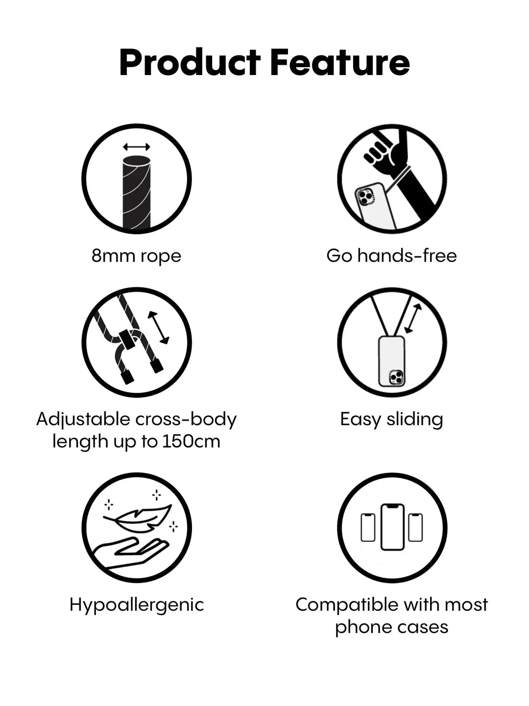 Premium Crystal Crossbody Phone Strap - Green silver