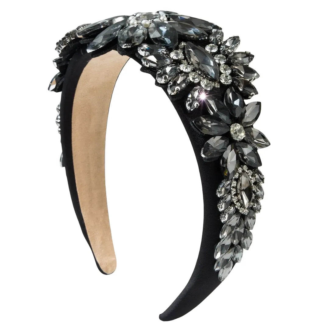 Nichola Black encrusted Headband