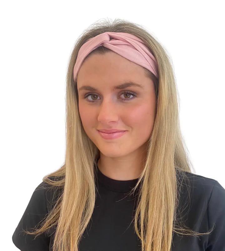 WS - Headband - 100% Linen Elastic - Pink