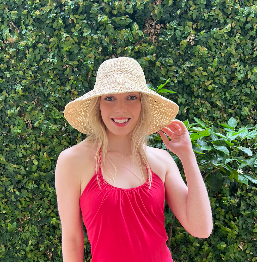 Woven Sunhat in Natural Straw/Beige