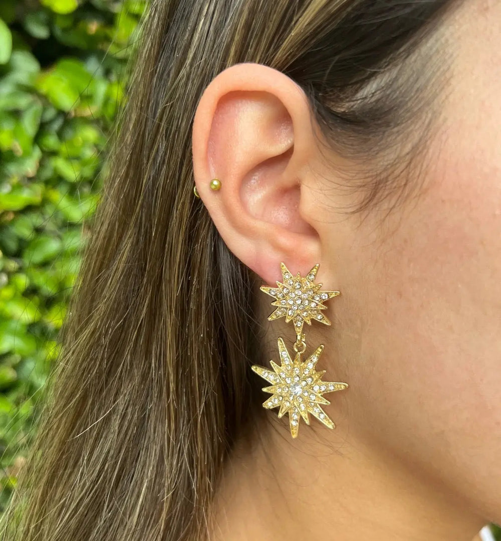 Gold Spark Earrings
