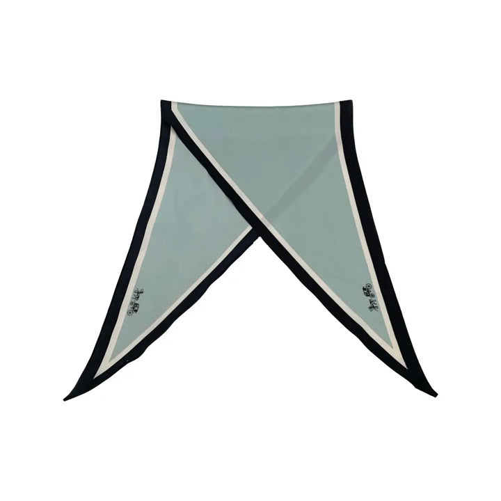 WS Neckscarf Diamond Shape - Ice Blue, White and Black - Hero