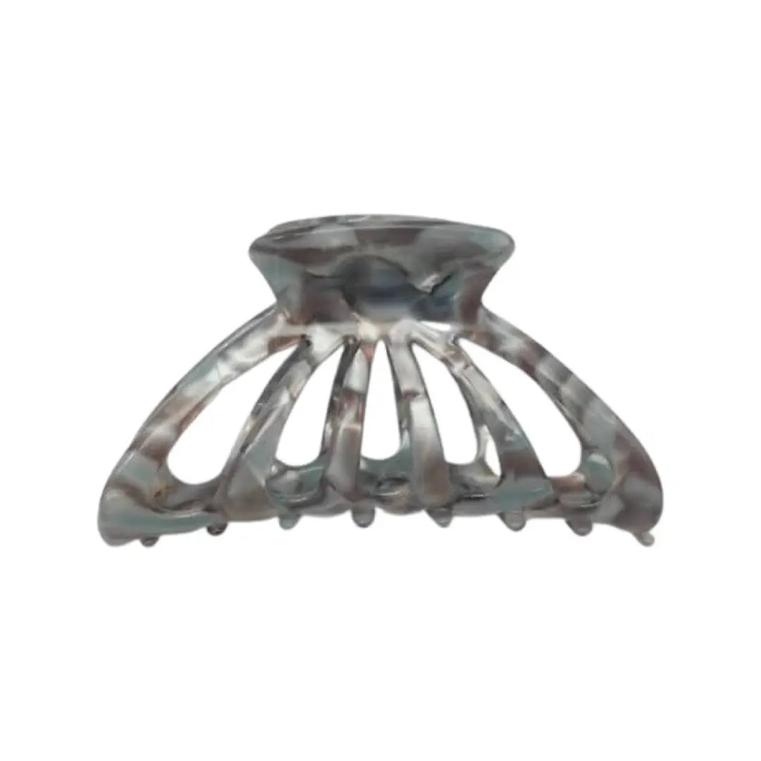 Acetate Large Claw - Silver