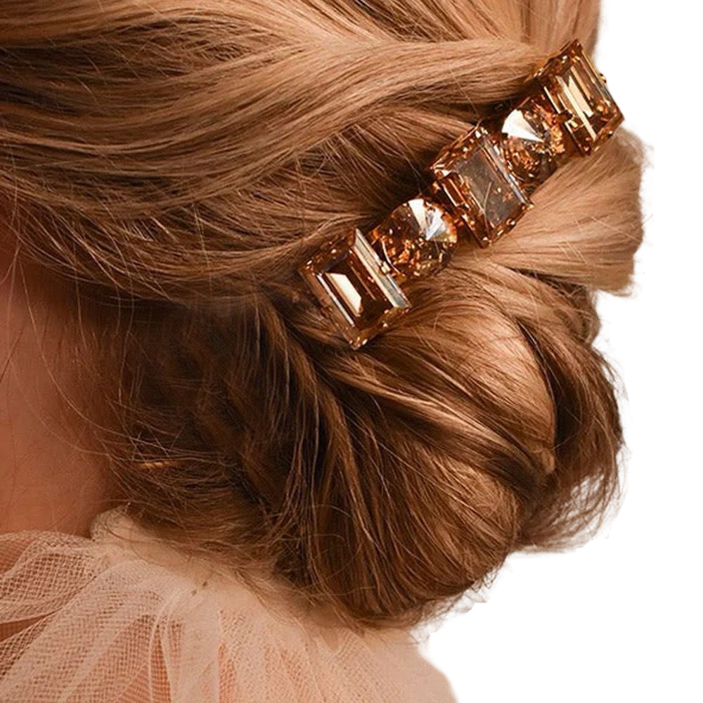 The Parisienne Barrette - coffee crystals