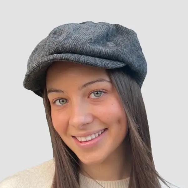 WS Unisex Newsboy Cap - Herringbone