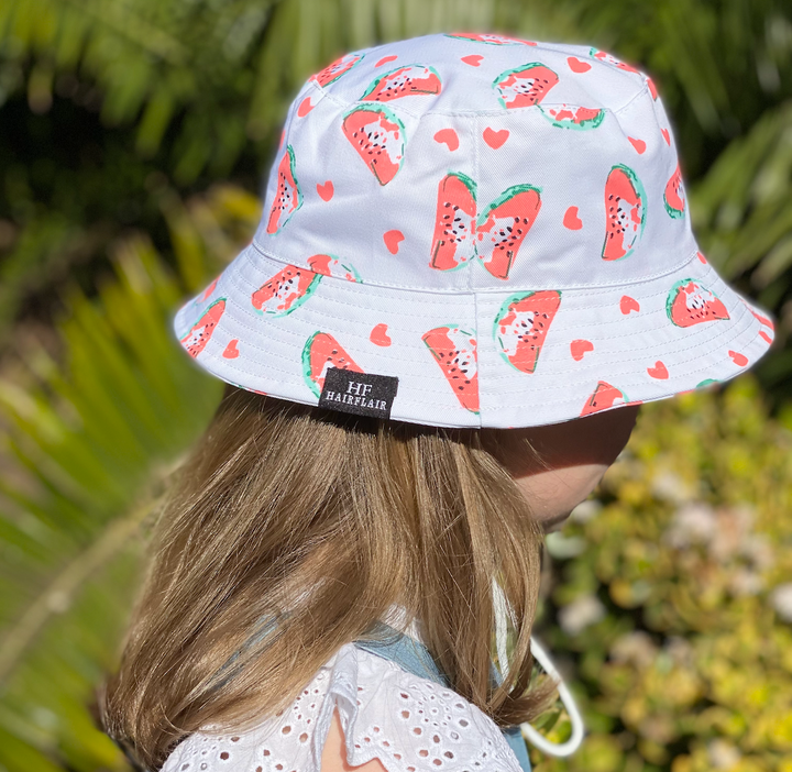 Hats - Kids Watermelon Bucket - 5-8yrs