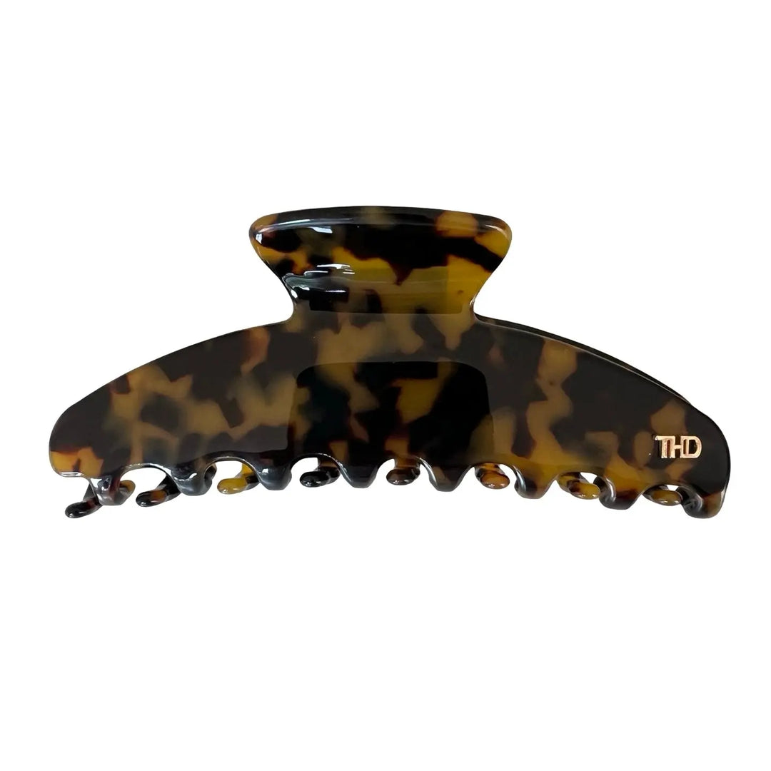 Acetate oversized Hair Claw in Gaia tortoise