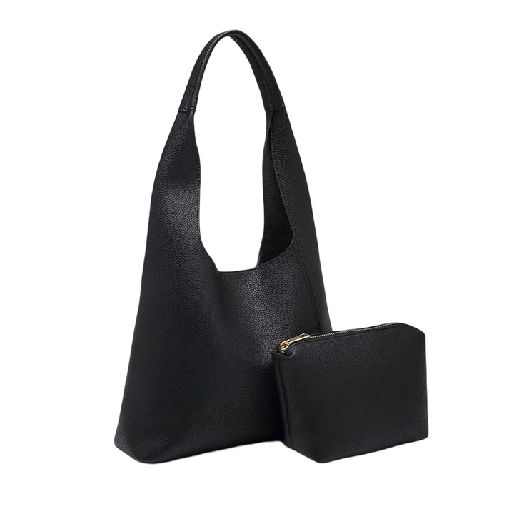 WS Ella Vegan Hobo Bag - Black