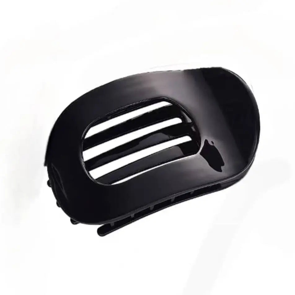 Acetate Flat Hair Claw in Black