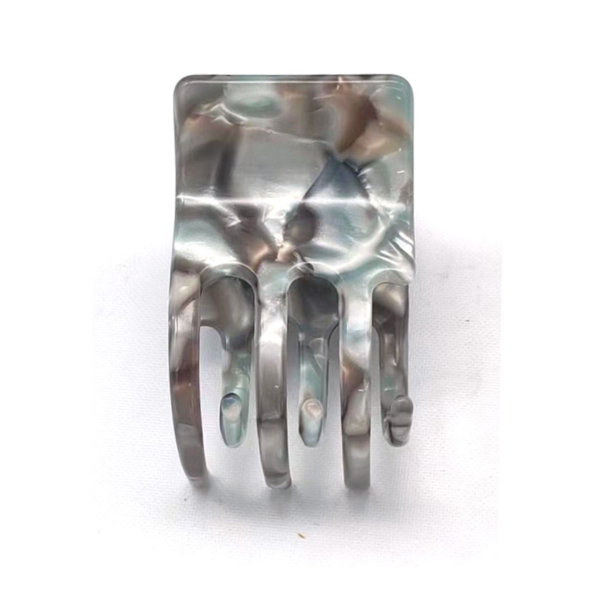 WS Premium Acetate Square Claw - Silver Marble 757953171232