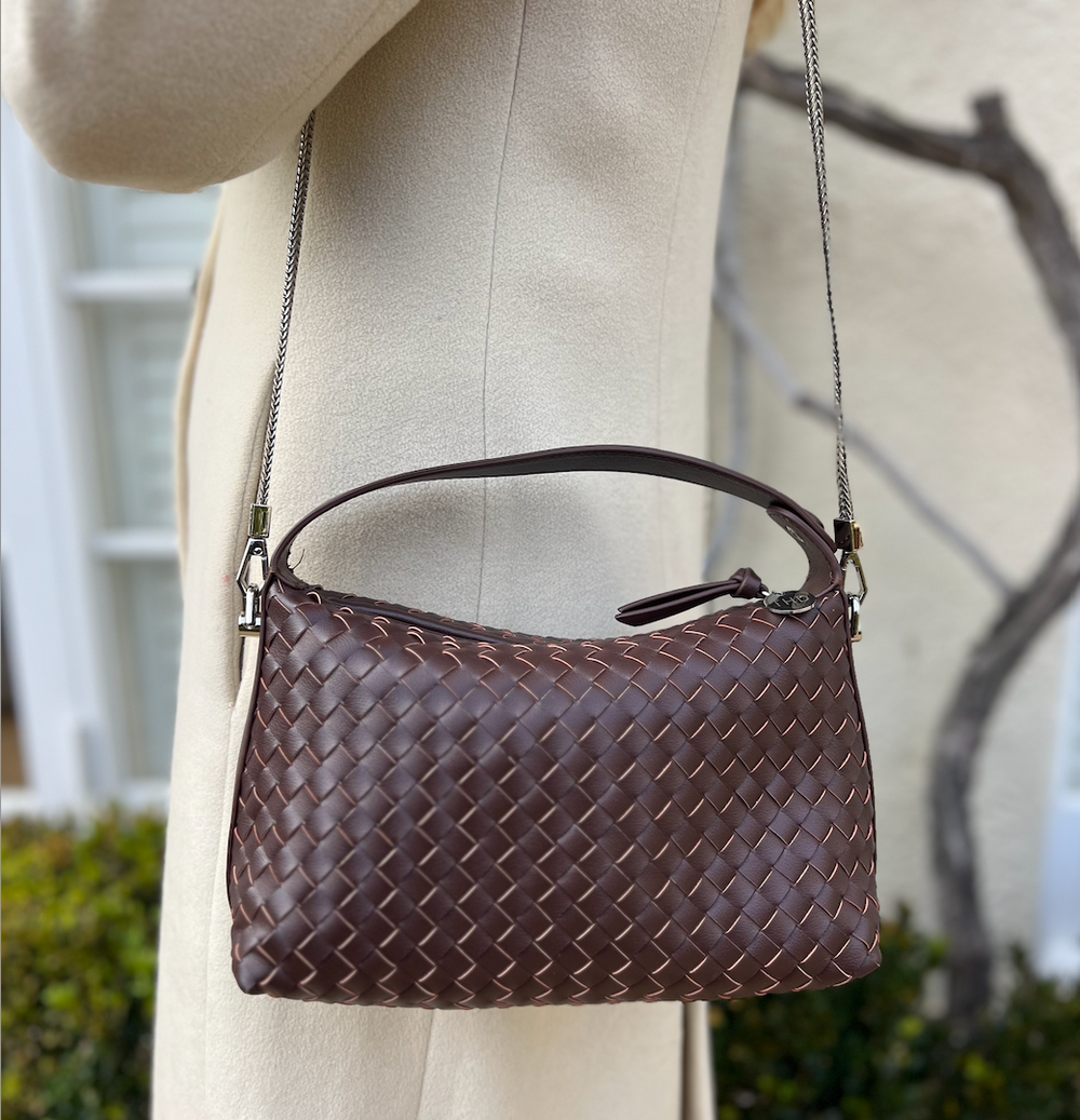 WS Irene Cowhide Bag -D Brown