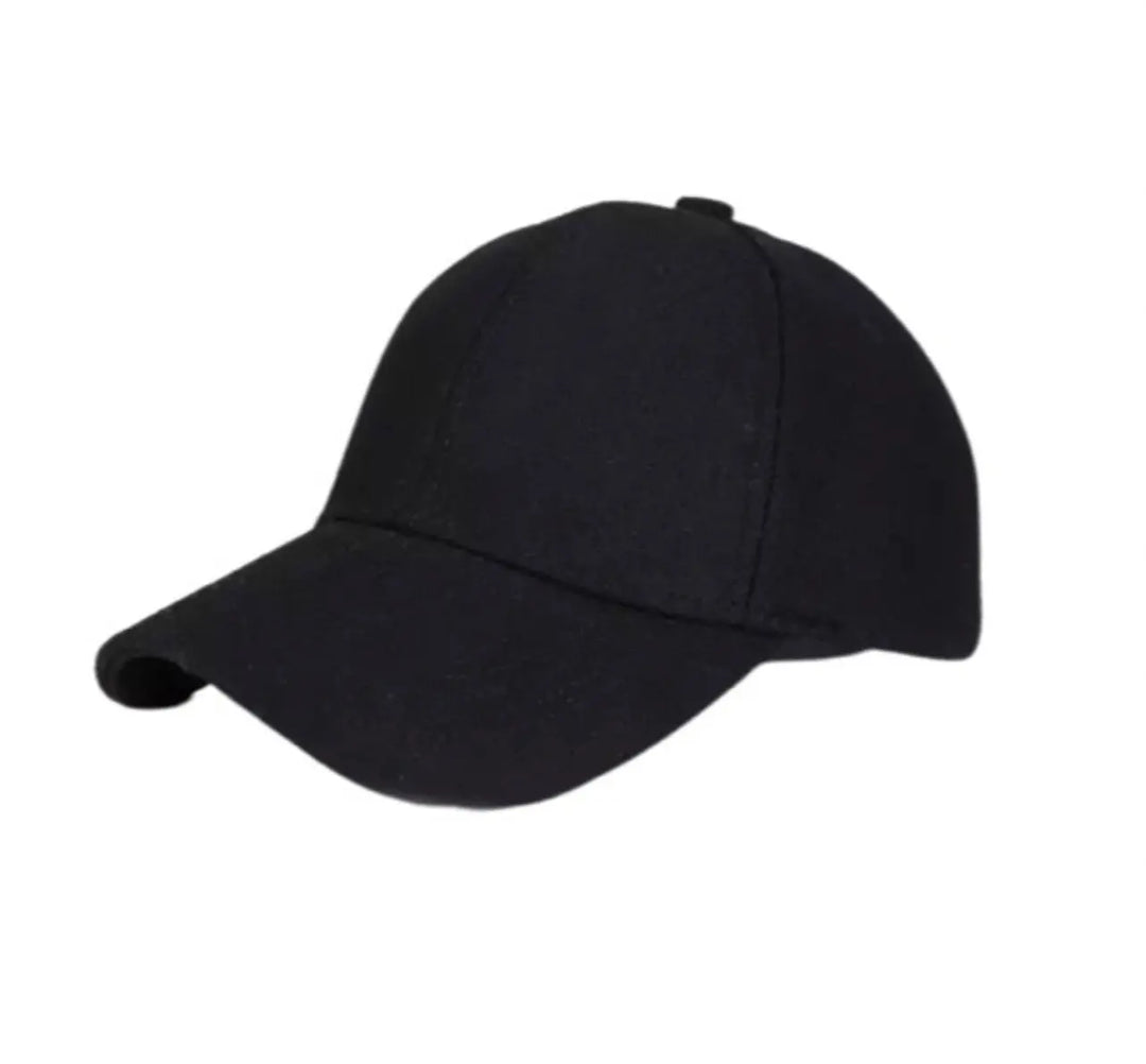 WS Cap Unisex - Baseball Wool - Black