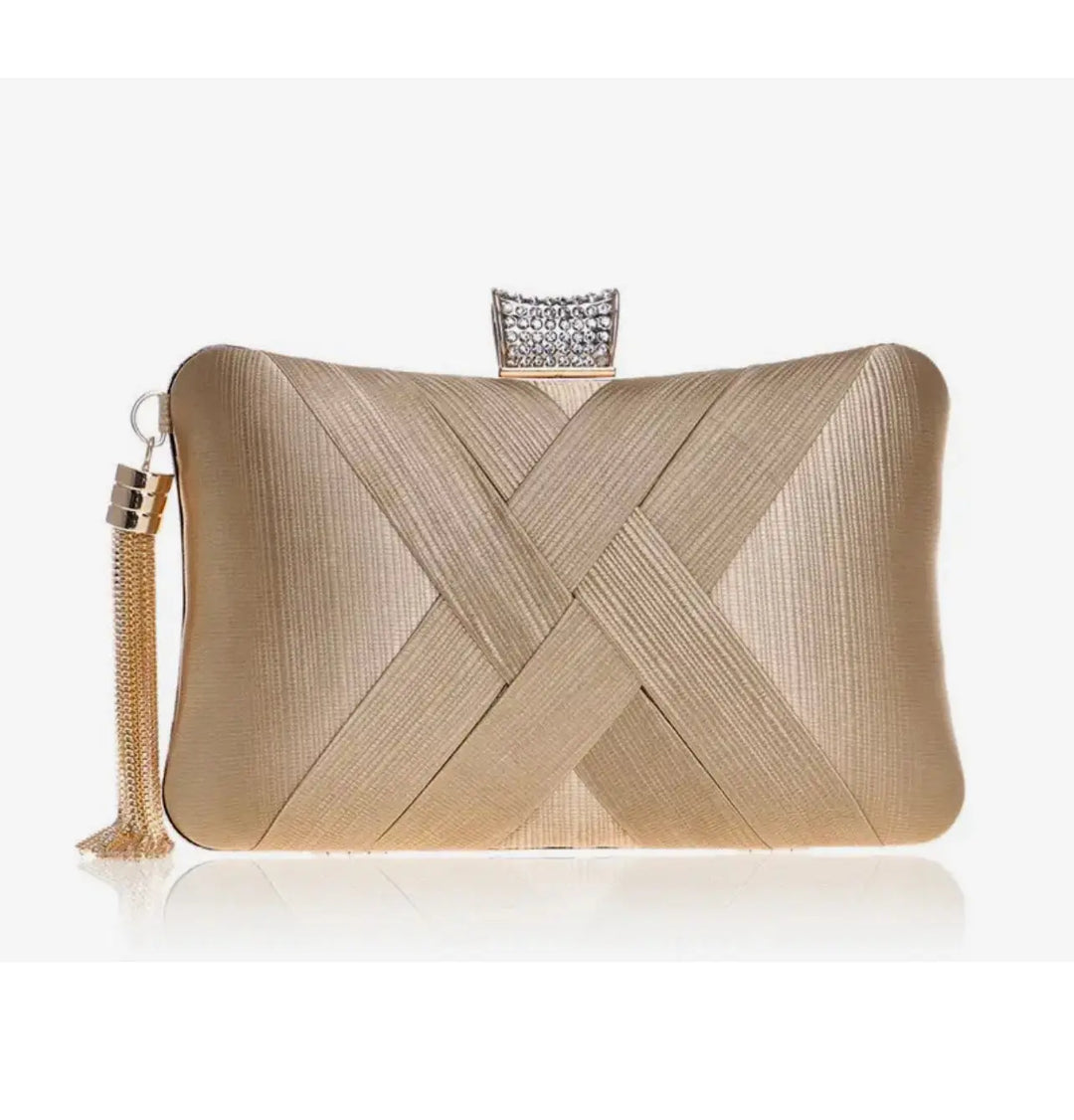 WS Satin Cross Bag Gold