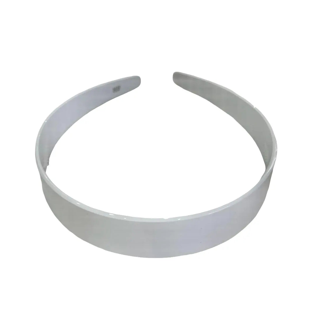 Acetate Headband -2.5cm Wide - White