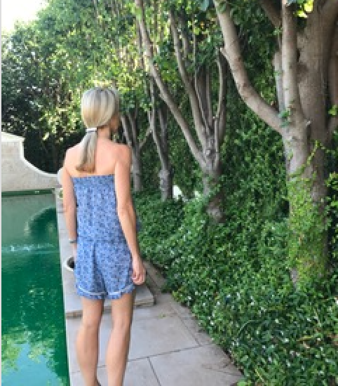 Acetate Barrette -  Two Tone - French Grey with Black Trim