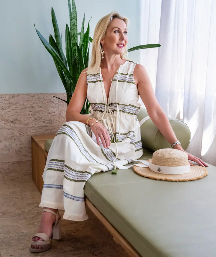 WS Hermoine - Linen Embroidered Dress