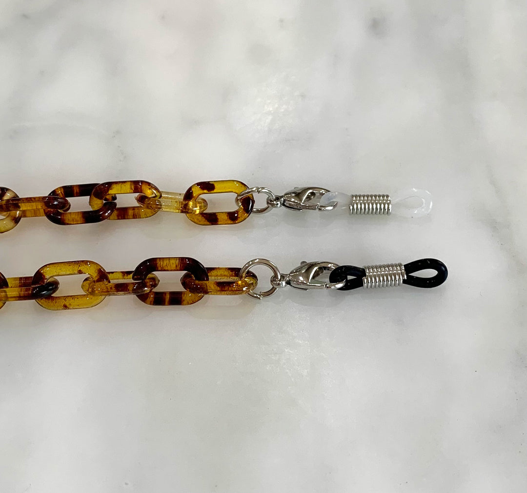 Glasses / Sunglass/Mask Chain in Tortoise