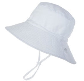 WS - White kids Bucket Wide Brim-  Toggle -age 3-6 744109225413
