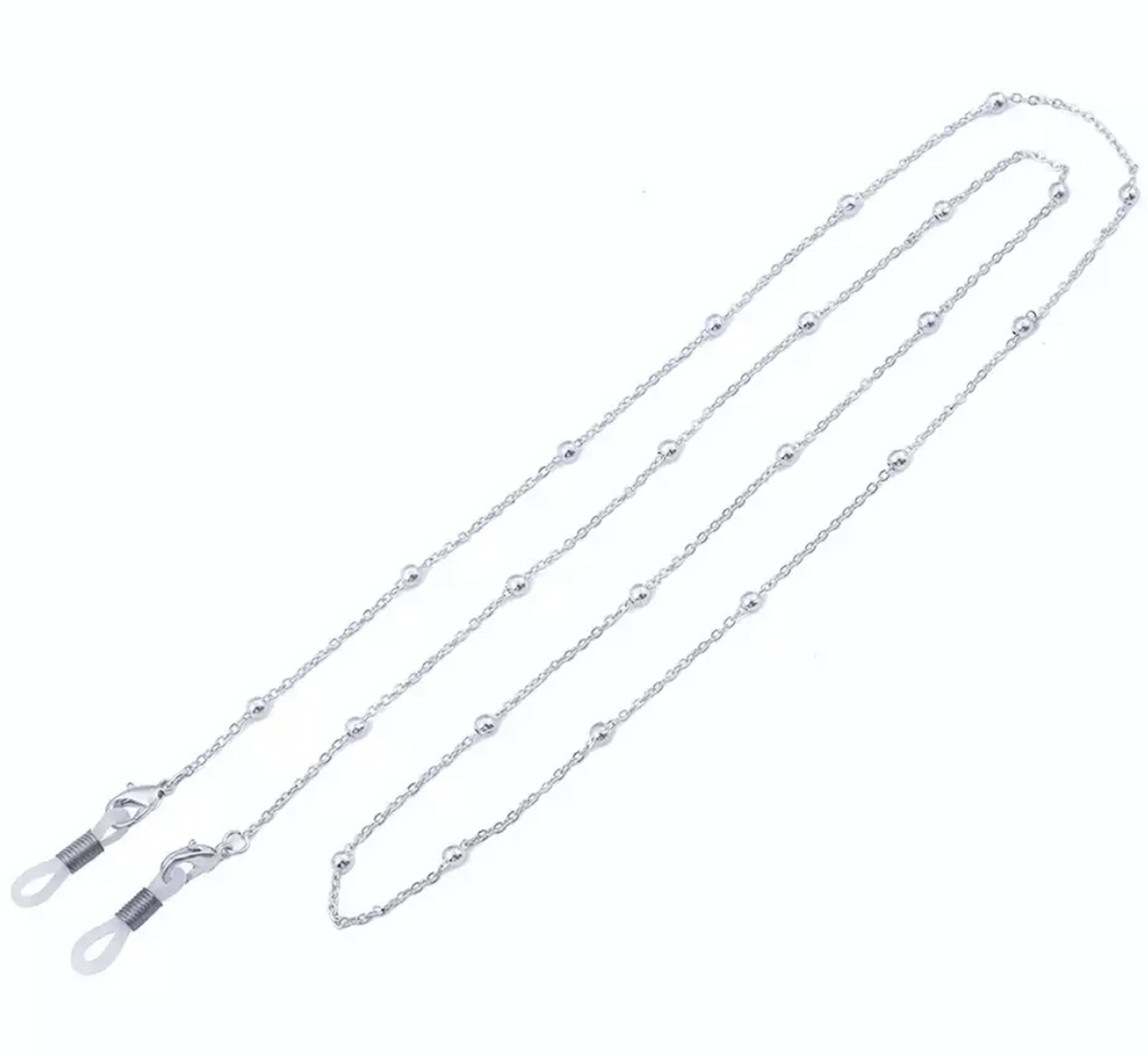 Glasses /Sunglass/Mask Chain metal - Silver