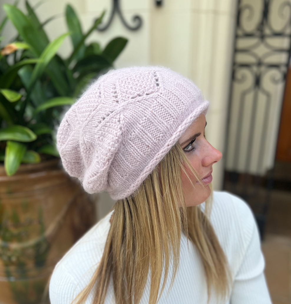 Slouch Beanie - Pink Sparkle