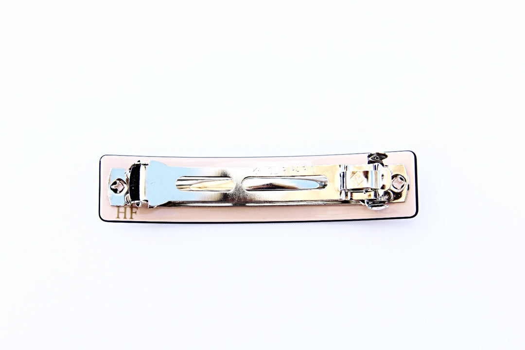 Acetate Barrette - Two Tone - Chanel Pink