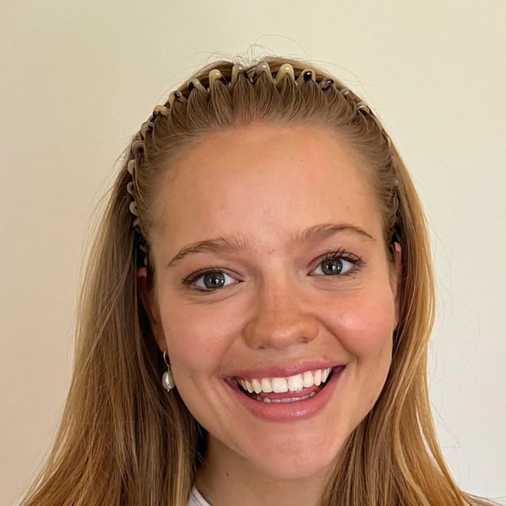 Acetate Wave Headband - Light Turtle