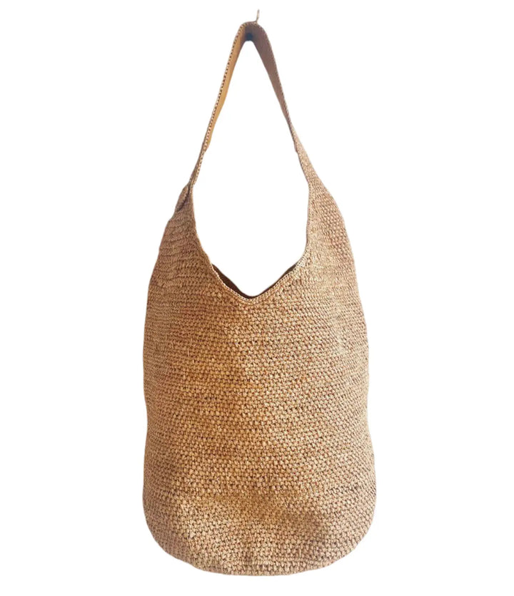 WS Eleanor Raffia Oversized Bag - Golden - Hero