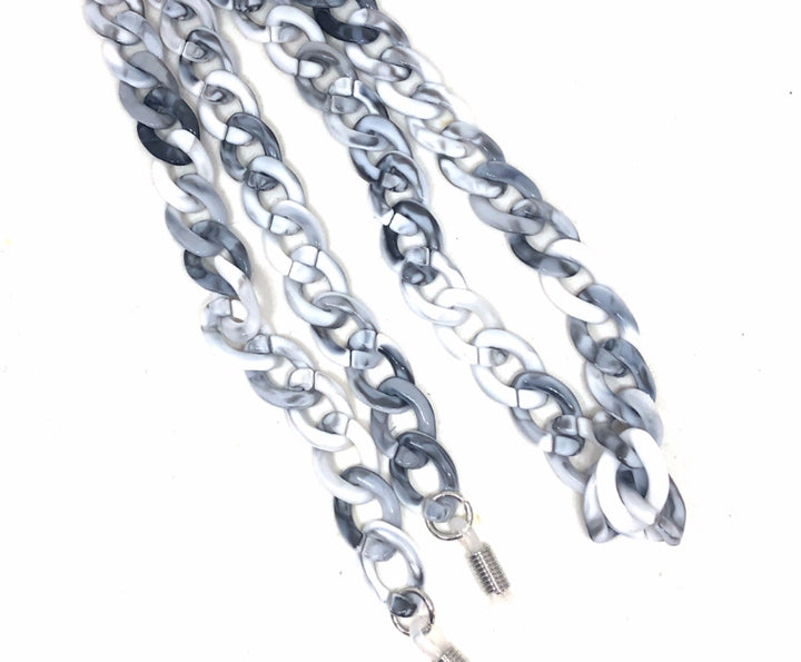 Glasses / Sunglass Chain in Grey and White