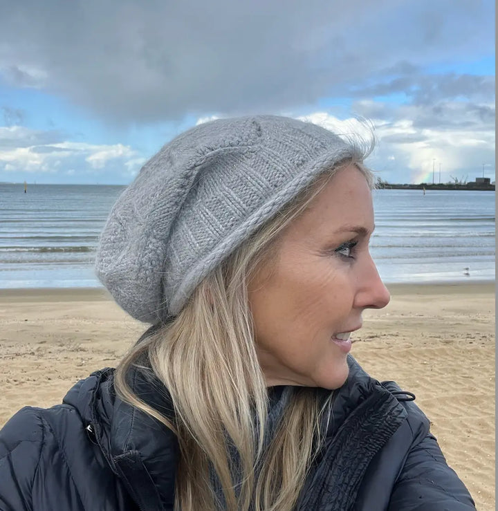 WS Slouch Beanie - Grey Sparkle