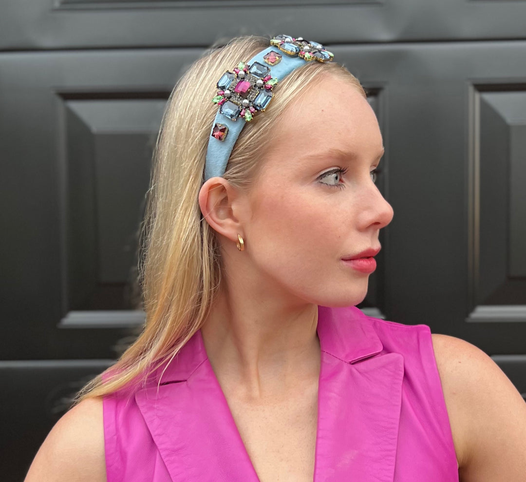 Headband Bling -Dolce Blue