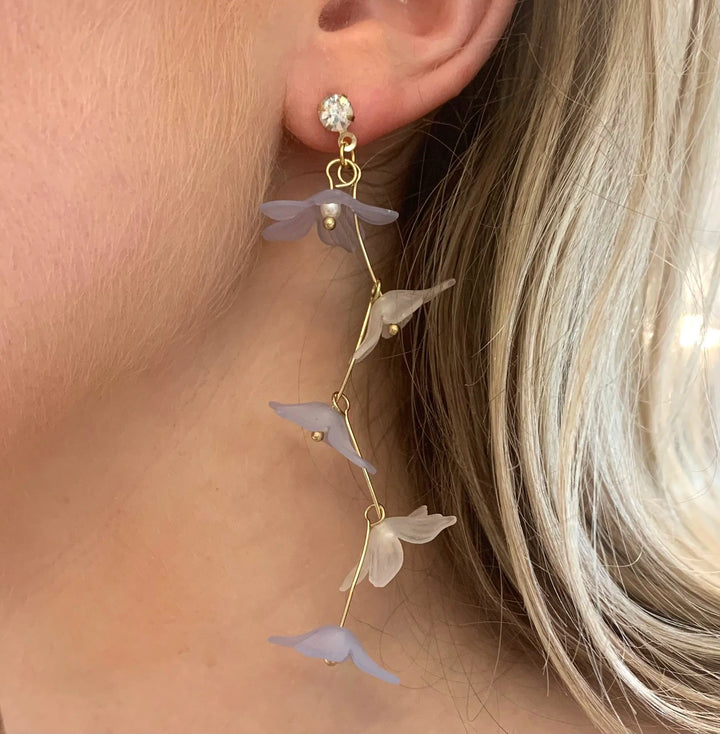 Seraphina Snow and Blue Earrings