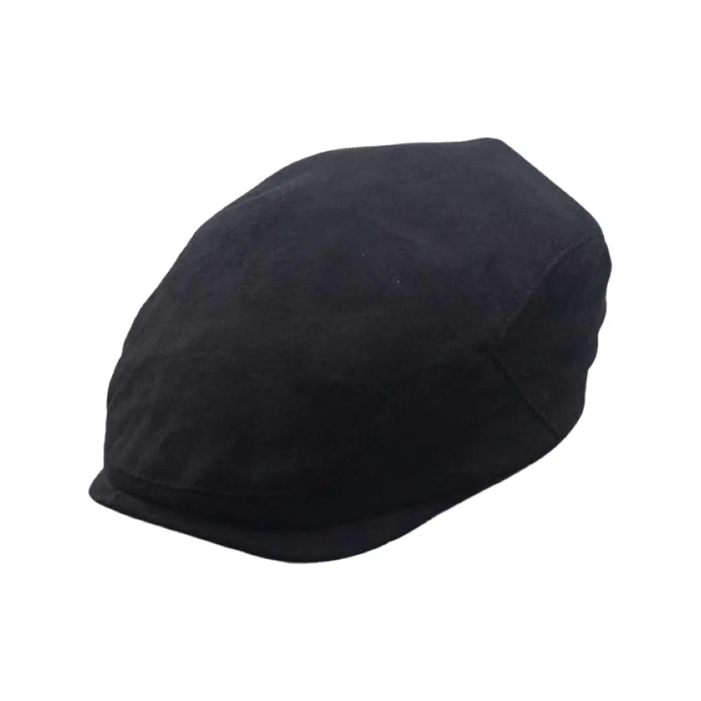 WS Unisex Newsboy Cap - Black Suede