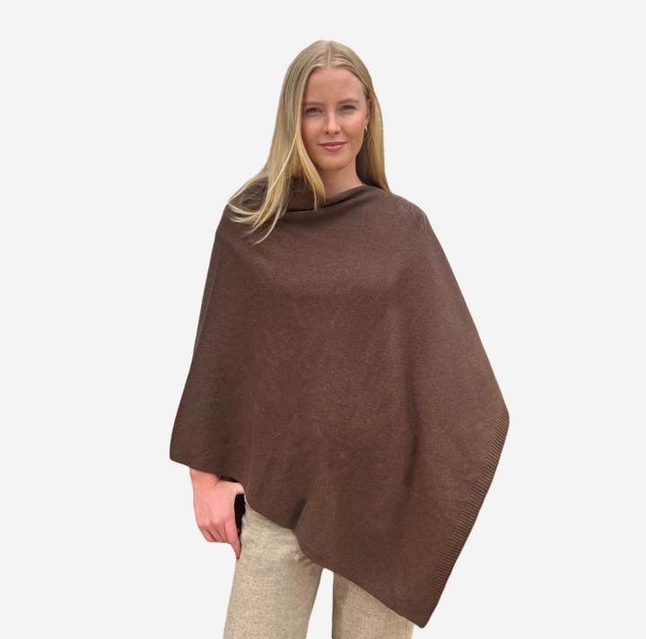White Wool Chicago Topper- Brown