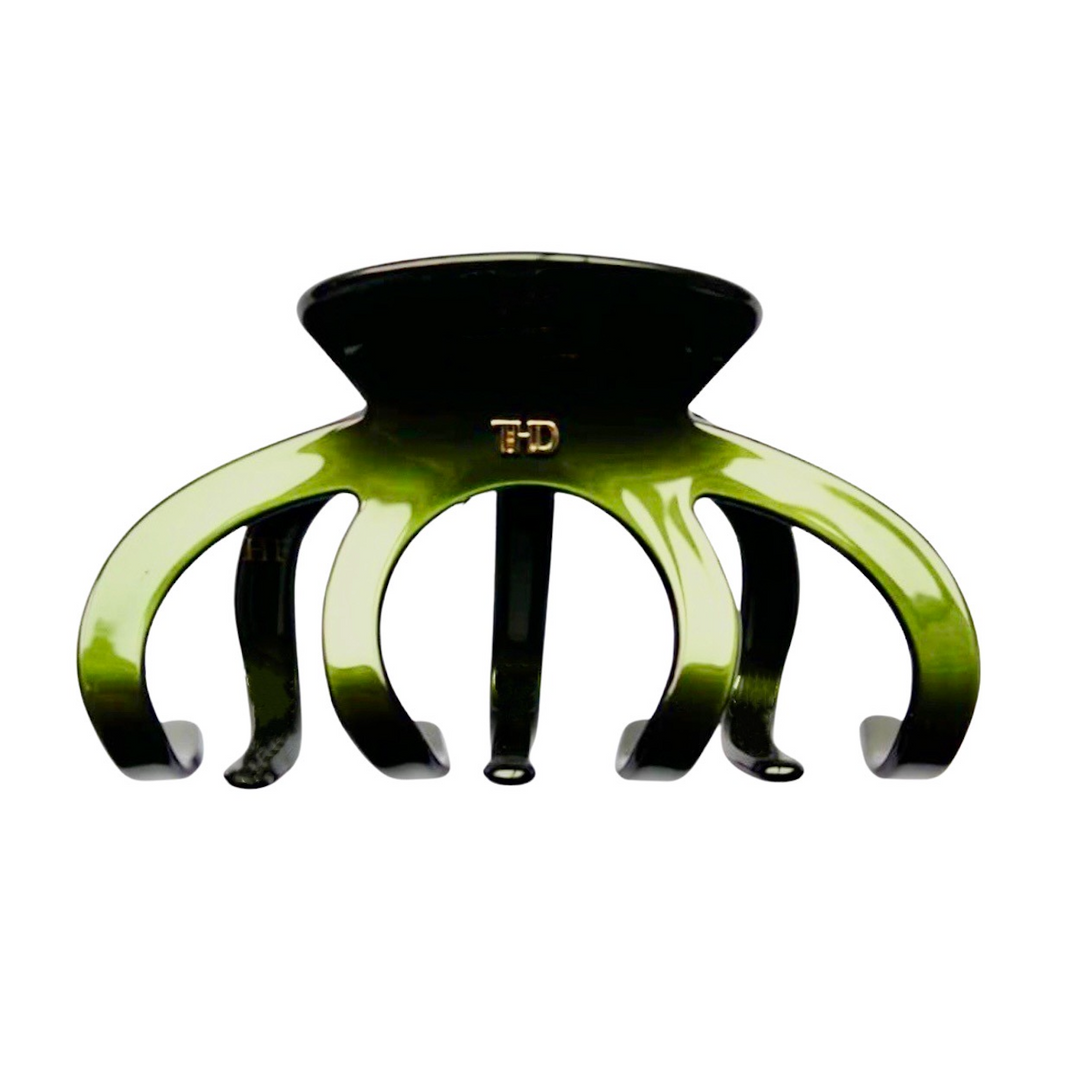 Octopus Acetate Hair Claw in Bistro Green