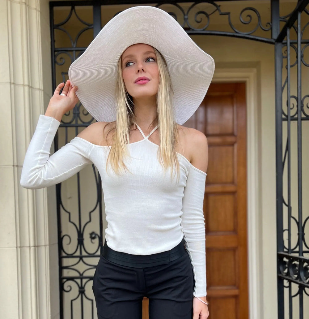 WS Kentucky UltraWide Brim Hat - white