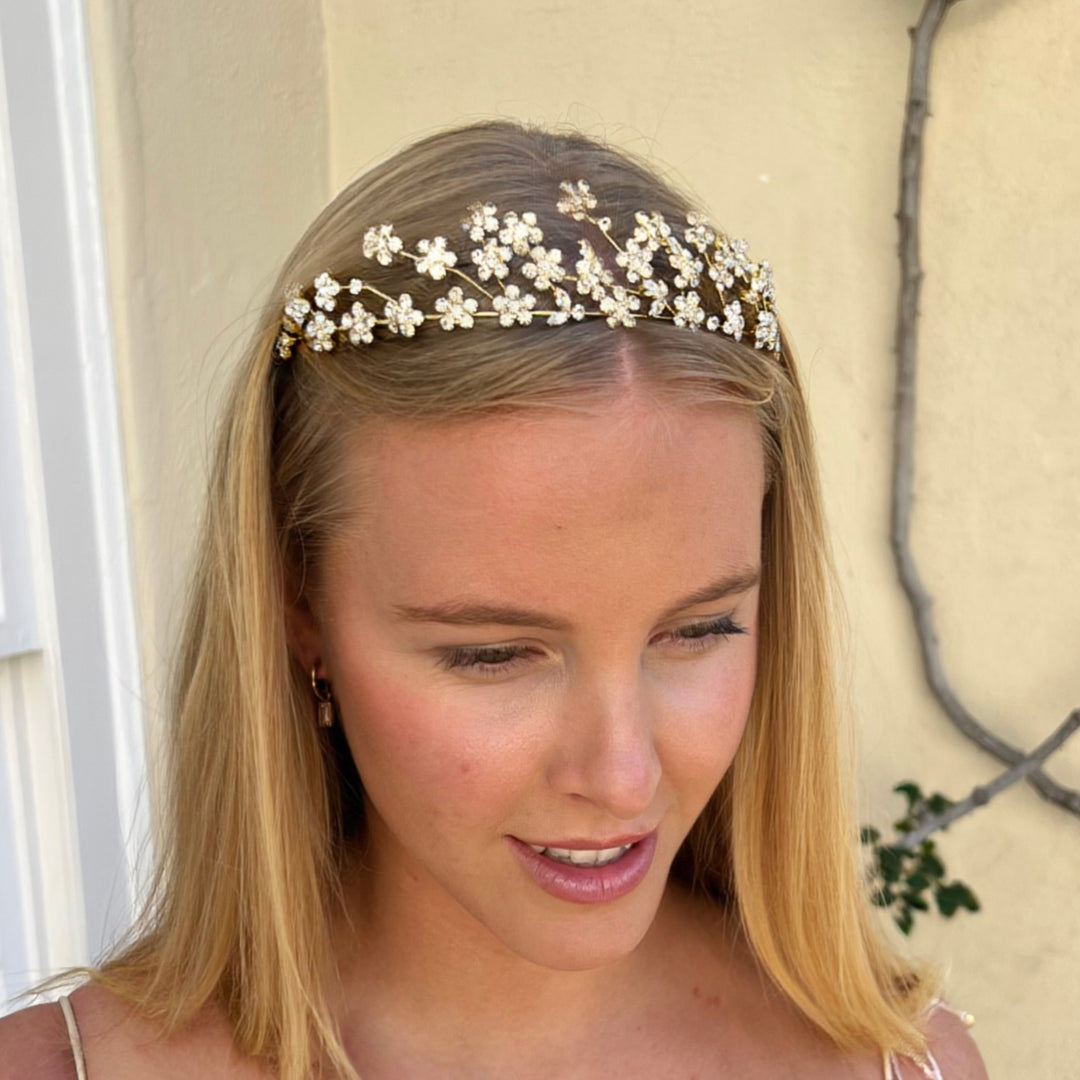 The Met Crystal Tiara -Gold