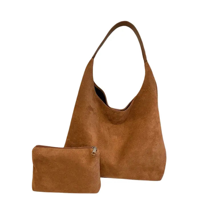Nala Suede shoulder bag in Brown