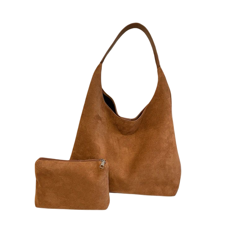 WS Nala Suede shoulder bag in Brown