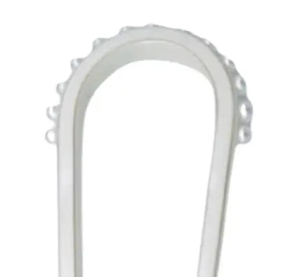 Premium Acetate Chignon Pin - White with pearls