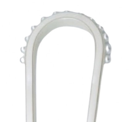 Premium Acetate Chignon Pin - White with pearls