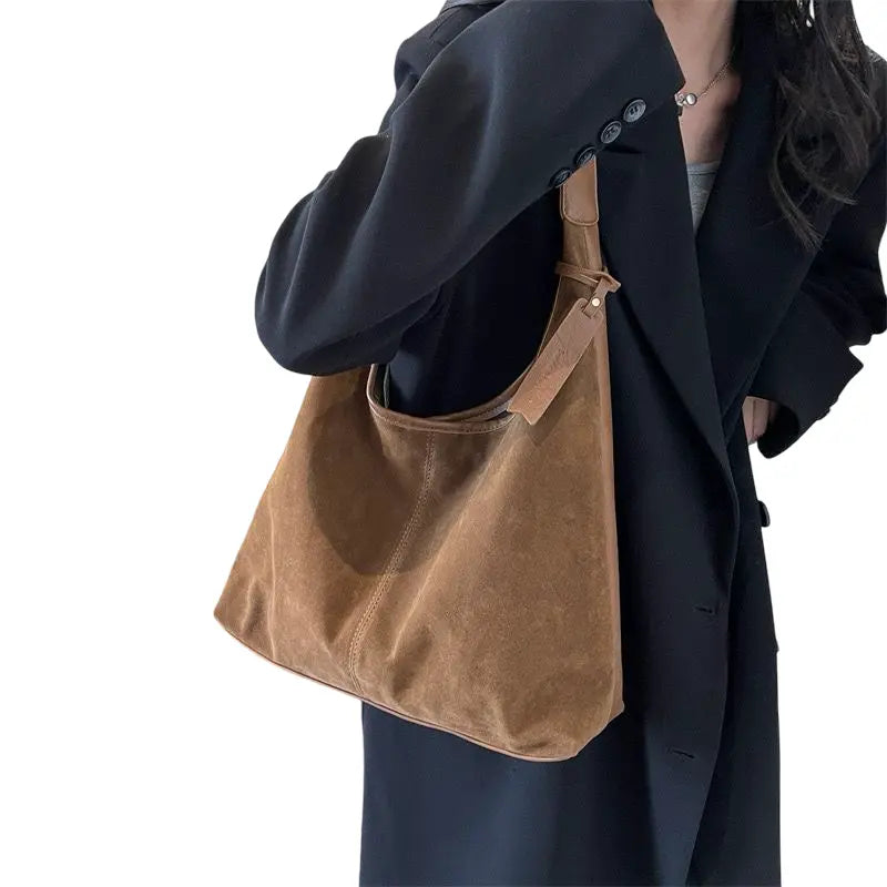 Nala Suede shoulder bag in Brown