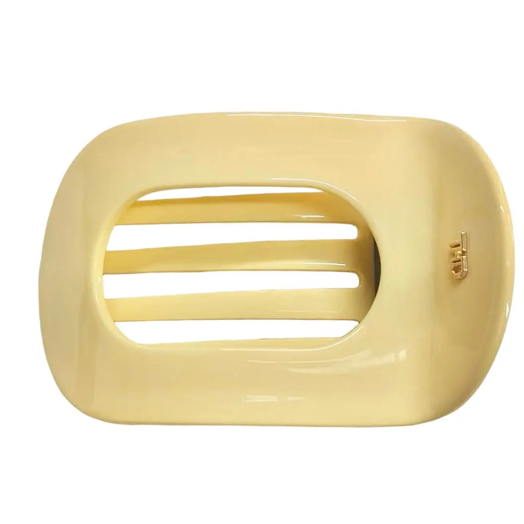 WS Acetate Flat Hair Claw in Yellow