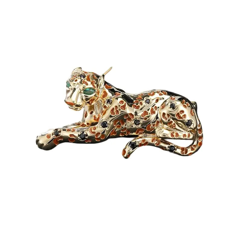 Brooch - Gold Jaguar