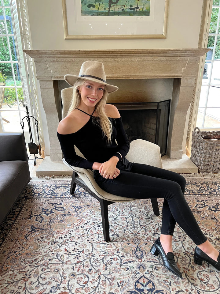 Premium Australian Wool Fedora in Light Brown/Fawn