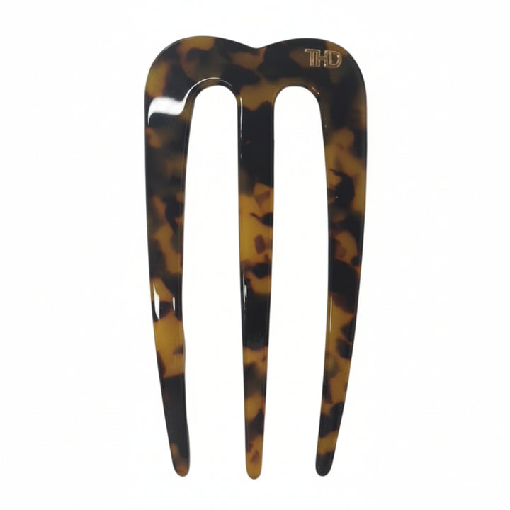 WS Acetate Chignon M Pin Tortoise - Gaia Tortoise - Hero