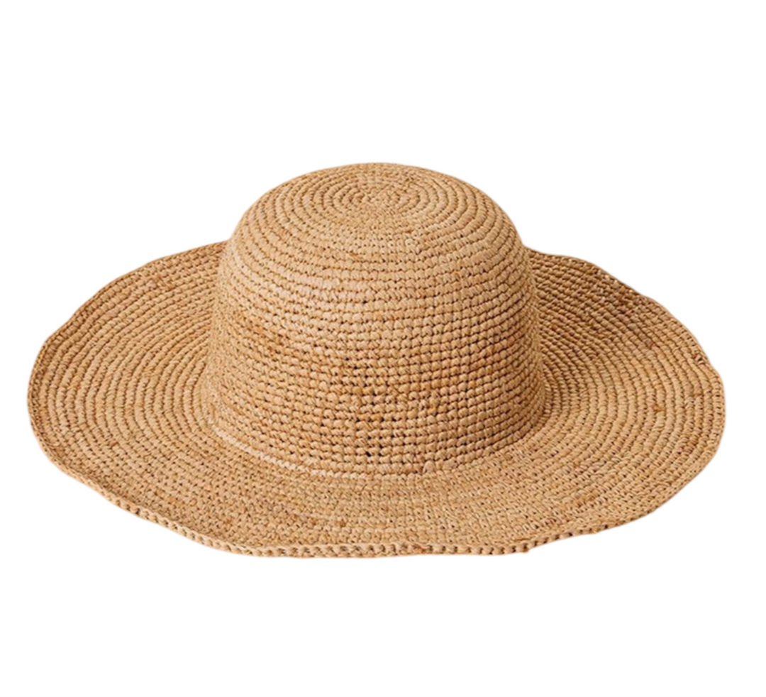 WS  Amy Raffia  Sunhat - Natural